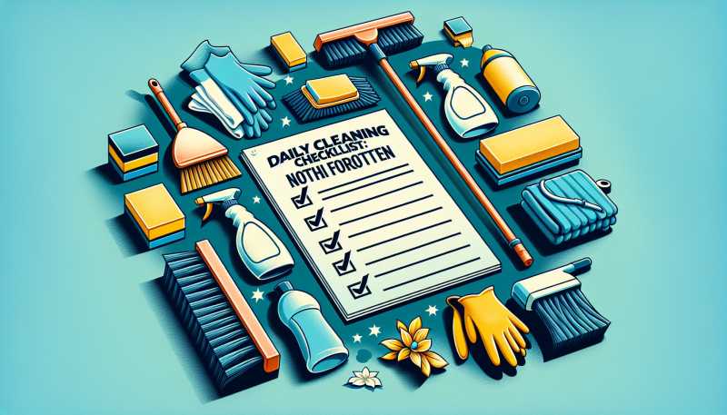 Checklist pro denní úklid: Nic nezapomenete