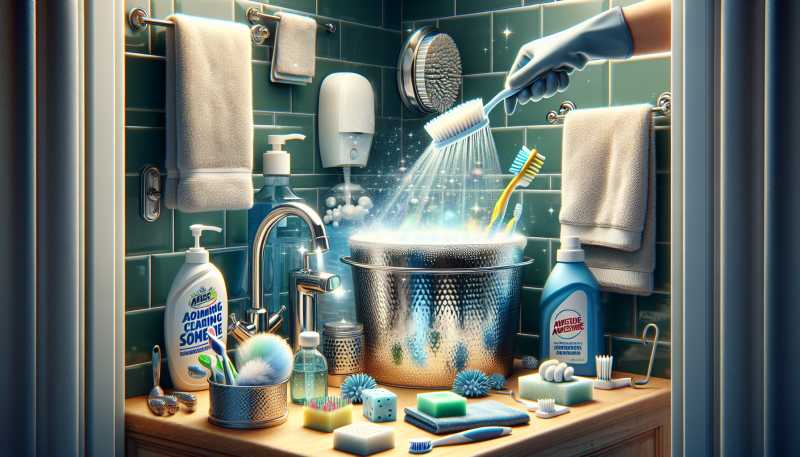 Domácí řešení pro čištění a dezinfekci koupelnových doplňků