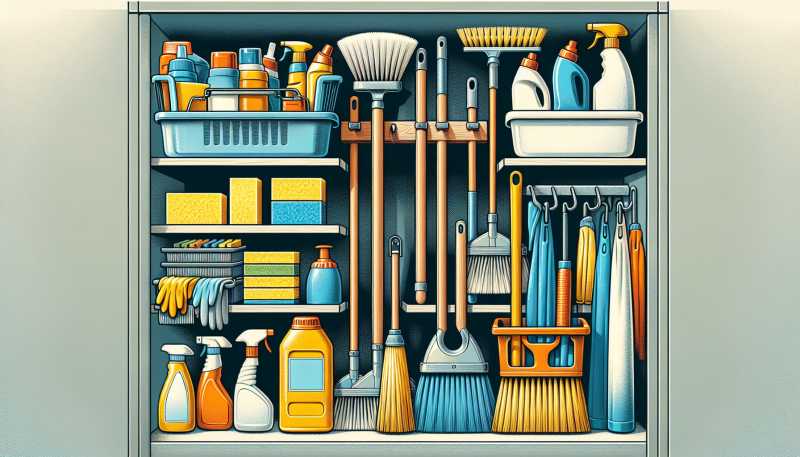 Jak Správně Ukládat Čisticí Prostředky a Nástroje